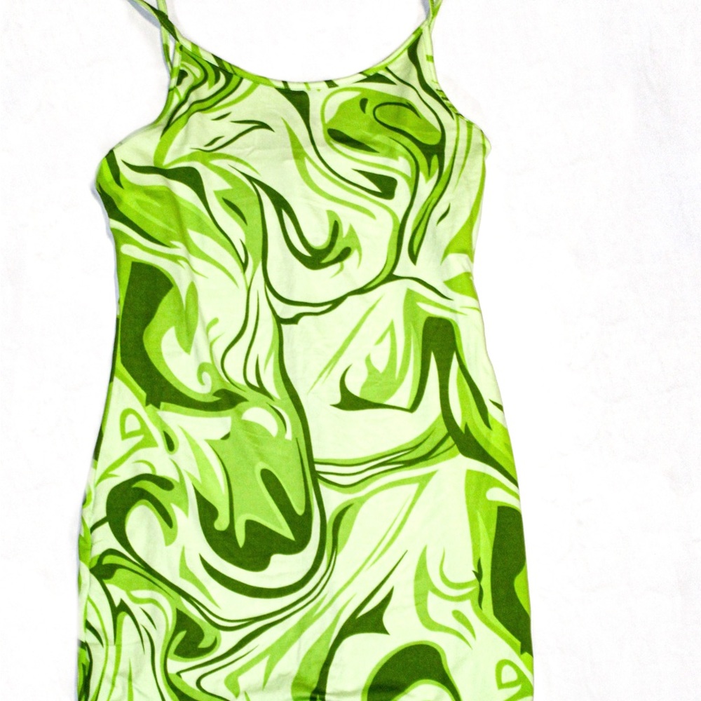 Green Printed Bodysuit